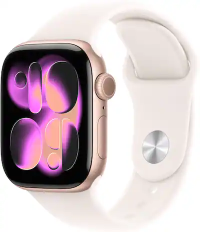 Apple Watch — Rose Gold case, Starlight band